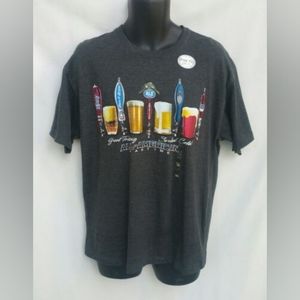 Newport Blue T-Shirt Beer Novelty Gray Men's Size Medium